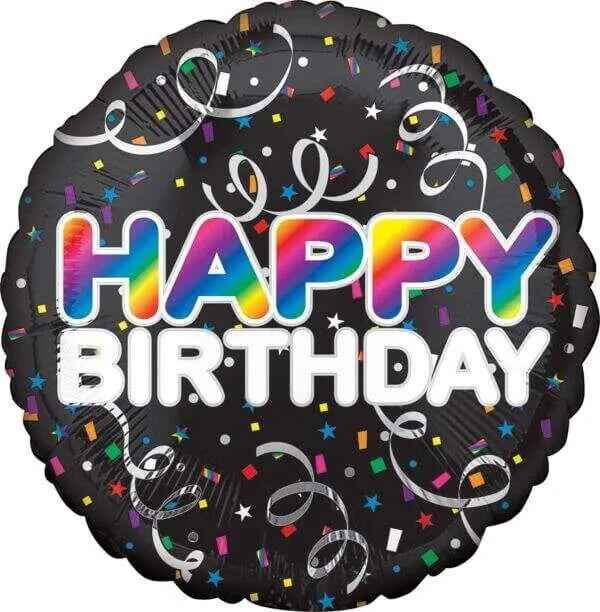18" Happy Birthday Bold Mylar Balloon #133 Party Expo  
