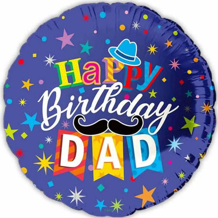 18" Happy Birthday Dad Mylar Balloon #239 Party Expo  