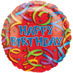 18" Happy Birthday Streamers Mylar Balloon #102 Party Expo  