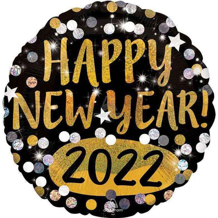 18" Happy New Year 2022 Mylar Balloon Party Expo  
