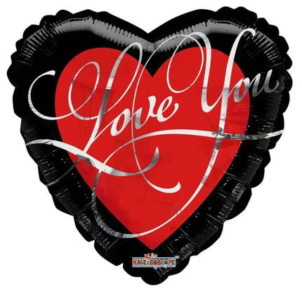 18" I Love You Script Letters Mylar Balloon Party Expo  