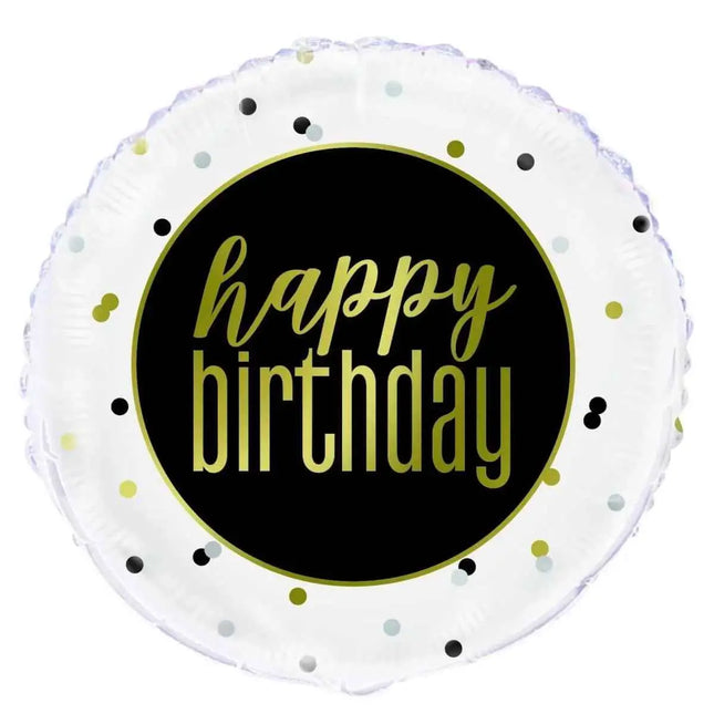 18" Metallic Happy Birthday Mylar Balloon #74 Party Expo  