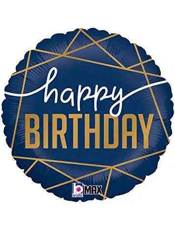 18" Navy Birthday Mylar Balloon #260 Party Expo  
