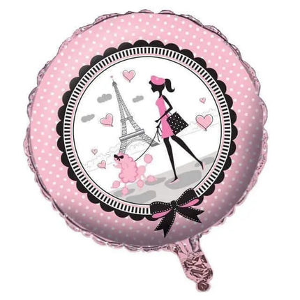 18" Party in Paris Mylar Balloon #418 Party Expo  