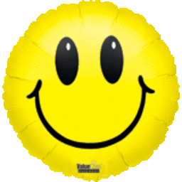 18" Smiley Face Mylar Balloon #159 (Discontinued) Party Expo  