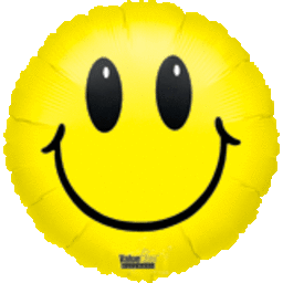 18" Smiley Face Mylar Balloon #159 (Discontinued) Party Expo  