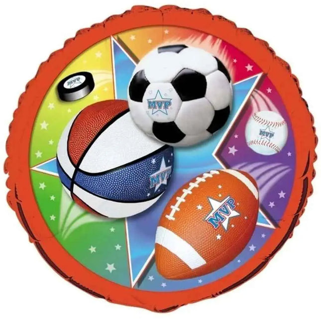 18" Sports MVP Mylar Balloon Party Expo  