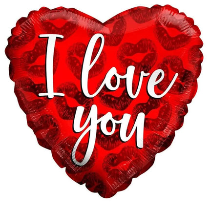 18in Love & Kisses Mylar Balloon - Party Expo