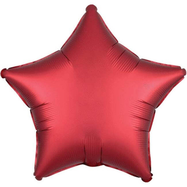 19" Luxe Sangria Star Mylar Balloon #230 - SKU:92604 - UPC:026635385855 - Party Expo