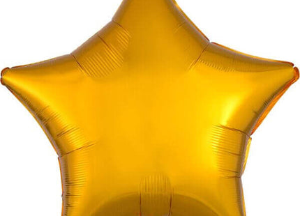 19" Metallic Gold Star Mylar Balloon #336 - SKU:1271 - UPC:026635305853 - Party Expo