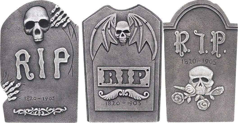 19" Decorative RIP Tombstone with Stand (1ct) Party Expo  