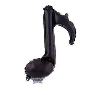 19" Music Note Mylar Balloon - Black (Air-Filled) Party Expo  