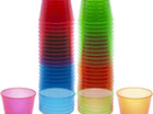1oz Neon Assorted Shot Glasses (50ct) - SKU:N15090 - UPC:098382650906 - Party Expo