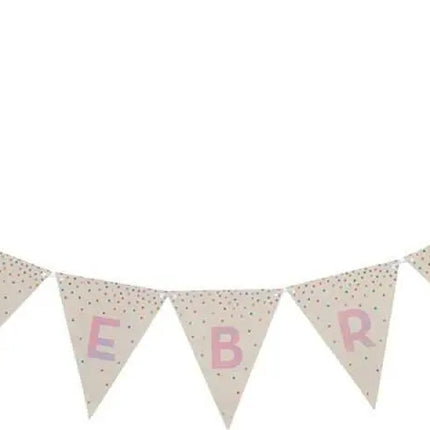 2-Sided Iridescent Rainbow Flag Pennant Banner (1ct) - Party Expo