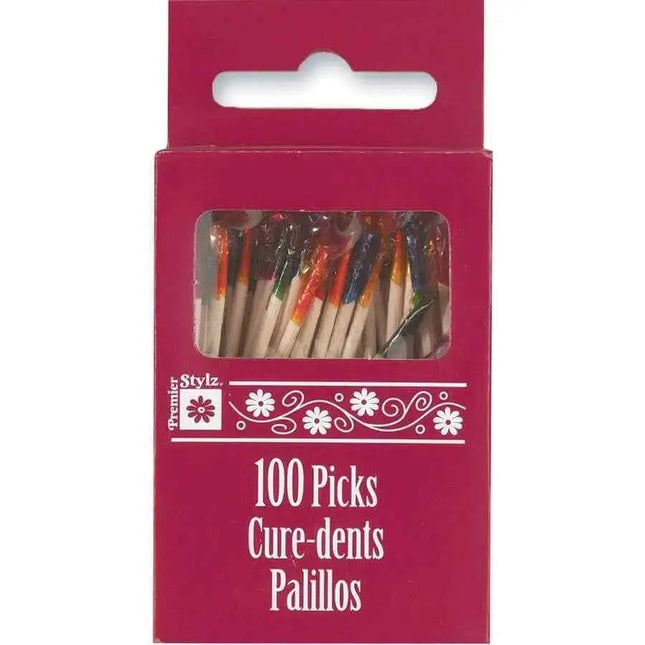 2.6" Frilly Cocktail Toothpicks (100ct) Party Expo  