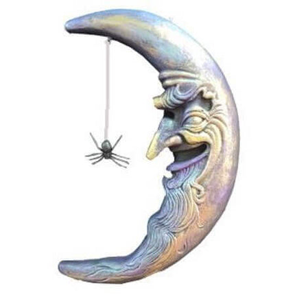 20" Hanging Moon with Spider - Party Expo