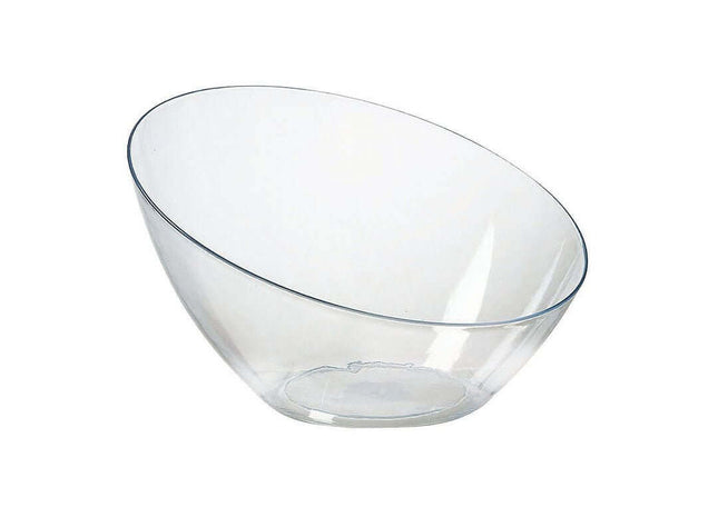 20 oz. Angle Bowl - Clear - SKU:N200421 - UPC:098382920214 - Party Expo