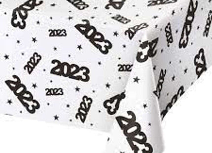 2023 All Over Print Plastic Tablecover (54x108) - SKU:357350 - UPC:039938879631 - Party Expo