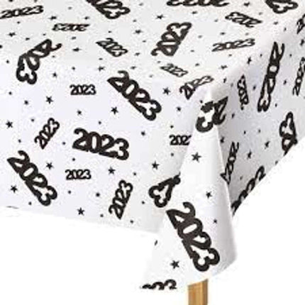2023 All Over Print Plastic Tablecover (54x108) - SKU:357350 - UPC:039938879631 - Party Expo