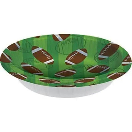 20oz Football Bowls (8ct) - Party Expo