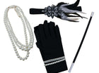 20's Flapper Kit (Long Gloves, Headband, Cigar Holder, Necklace - SKU:69571 - UPC:847218049021 - Party Expo