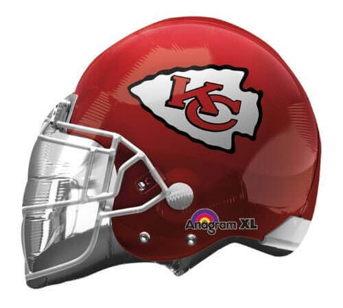 Anagram - 21" Kansas City Chiefs Helmet Mylar Balloon - SKU:74559 - UPC:026635263047 - Party Expo