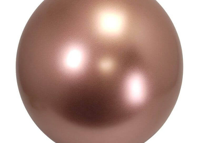 21" Reflective Chrome Rose Gold Latex Balloon (1ct) - SKU:ULL2129R - UPC: - Party Expo