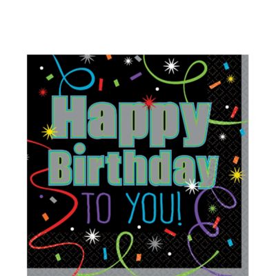 21st Brillant Birthday Lunch Napkins (16 count) - SKU:511566 - UPC:013051602840 - Party Expo