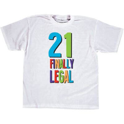 21st Brillant Birthday Tshirt - SKU:311566 - UPC:013051603953 - Party Expo