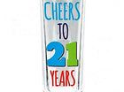 21st Brilliant Birthday Glass Shot - SKU:210390 - UPC:013051603793 - Party Expo