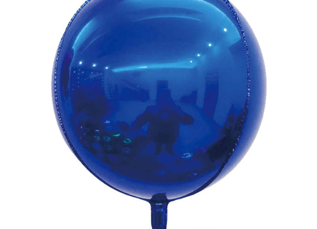 22" Round 4D Balloon - Royal Blue - SKU:BM9101-07 - UPC:810057956041 - Party Expo
