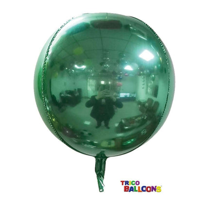 22" Round Mylar Balloon - Green - SKU:BM9101 Green - UPC:810057956034 - Party Expo
