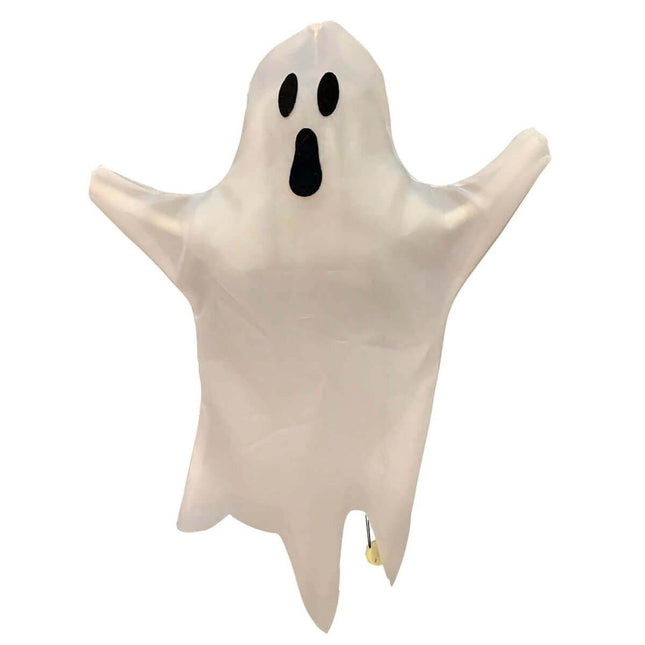 23" Hanging Shaking Ghost - SKU:62394 - UPC:762543623947 - Party Expo