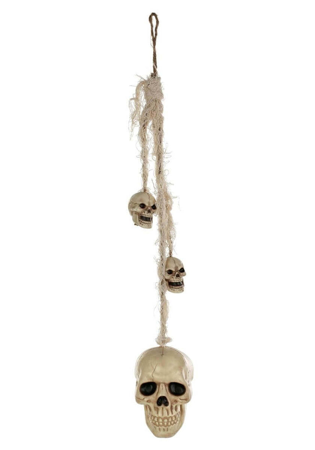 23" Hanging Skulls on Rope - SKU:W81223 - UPC:190842812234 - Party Expo