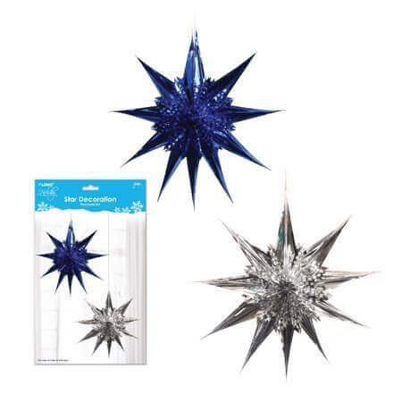 24" 3D Star with Die Cut Design - SKU:XO3196 - UPC:677916863359 - Party Expo
