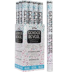 Gender Reveal - 24" Blue Confetti Cannon (1 each) - SKU:PE-00533 - UPC:099996006769 - Party Expo