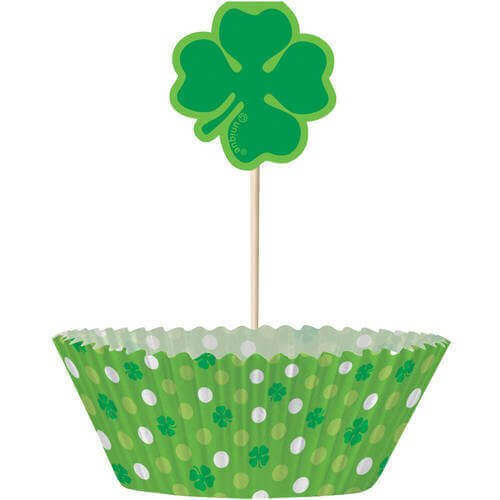 24 Shamrock Cupcake Kit - SKU:62655 - UPC:011179626557 - Party Expo