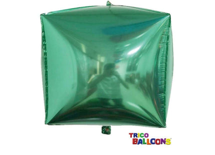 24" Square 4D Mylar Balloon - Green - SKU:BM9201Green - UPC:810057956157 - Party Expo