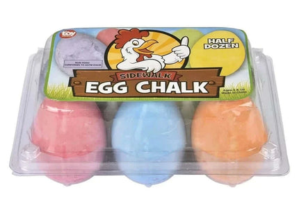 2.5" Egg Sidewalk Chalk (6pcs) - SKU:ST-CHEGG - UPC:097138950659 - Party Expo