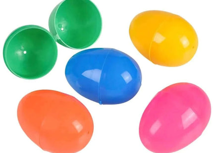 2.5" Hinged Plastic Easter Eggs (100ct) - SKU:ZE-EGGUN - UPC:097138738462 - Party Expo