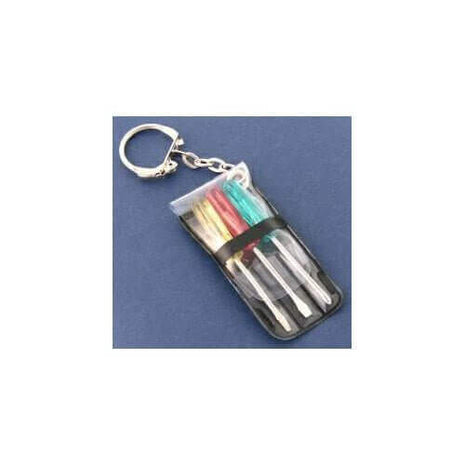 2.5" Miniature Screwdriver Set Key Chains - SKU:KC-SCR3P - UPC:097138652393 - Party Expo
