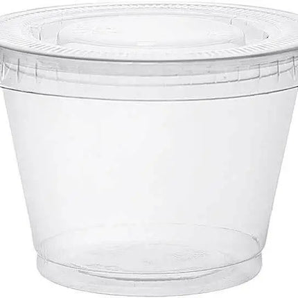 2.5oz Crystal Clear Plastic Shot Cups with Lids (25ct) - Party Expo