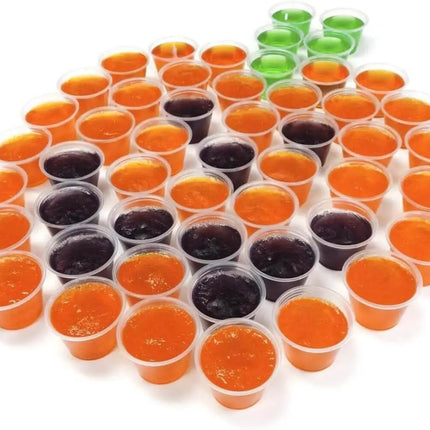 2.5oz Crystal Clear Plastic Shot Cups with Lids (25ct) - Party Expo