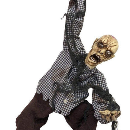 26" Animated Old Man with Rope - SKU:63110 - UPC:762543631102 - Party Expo