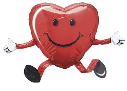 26" Happy Hugs Red Airwalker Balloon - SKU:13076 - UPC:026635075855 - Party Expo