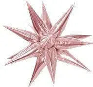 26" Star-Burst Mylar Balloon - Rose Gold Party Expo  