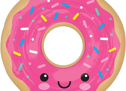 27" Donut Shaped Mylar Balloon - SS10 - SKU:82218 - UPC:026635378567 - Party Expo