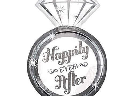 27" Happily Ever After Wedding Mylar Balloon #35 - SKU:85079 - UPC:026635344586 - Party Expo