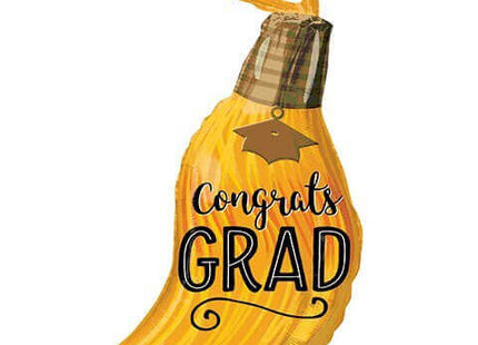 28" Congrats Grad Tassel Shape Mylar Balloon - SKU:90454 - UPC:026635371919 - Party Expo