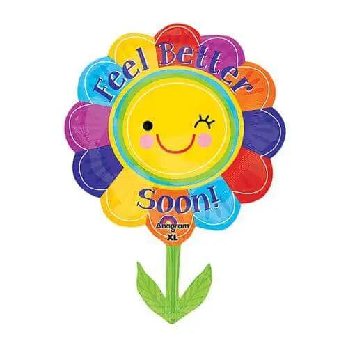 29" Feel Better Flower Mylar Balloon - SS37 Party Expo  